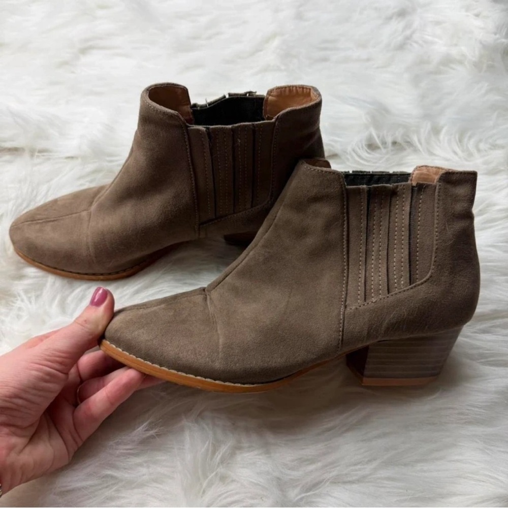 Express Brown Ankle Booties